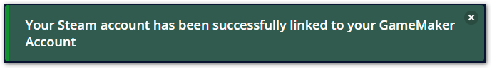 Linking Steam Account to your GameMaker Account – GameMaker Help Centre