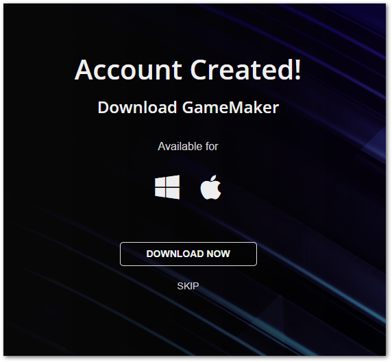Creating a GameMaker Account GameMaker Help Centre