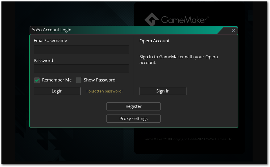 Is a login screen allowed to be published? - Game Design Support